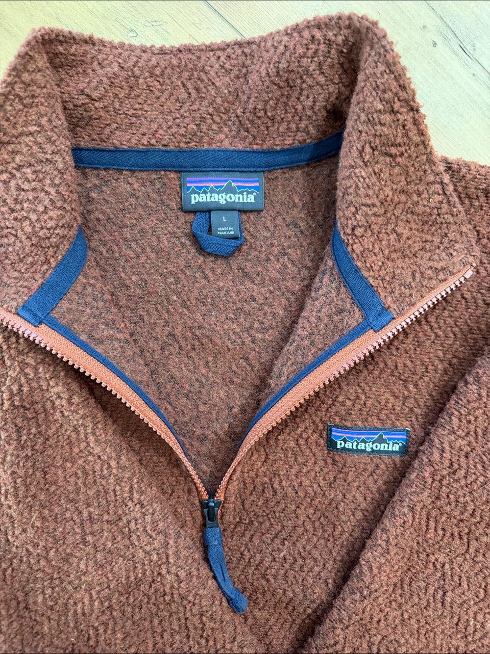 Patagonia Brown Woolyester Fleece Pullover - Picture 2 of 5